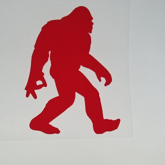 Gotcha Hand Bigfoot Permanent Vinyl Decal, Indoor or Outdoor Use, 6" Red Decal - Picture 1 of 4